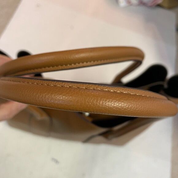 REACTION Kenneth Cole caramel coloured faux leather vegan tote - Picture 9 of 10